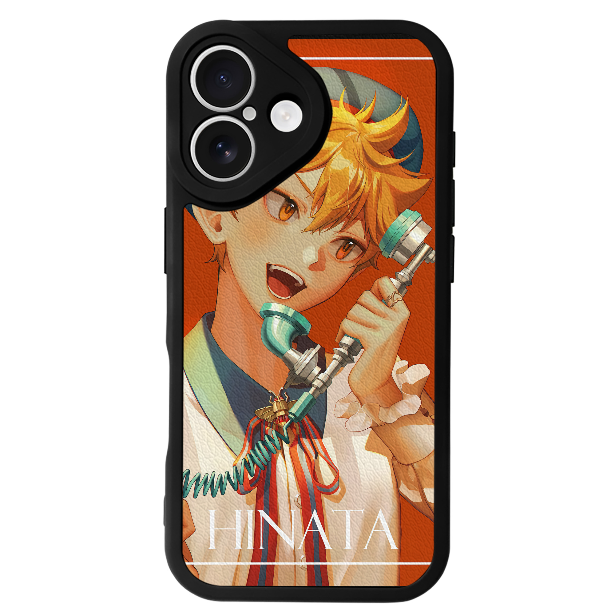 （画像用） ハイキュー!! Haikyu!! 【iPhone 16シリーズ対応】シリコンスマホケース（レザー調） 材質：シリコン